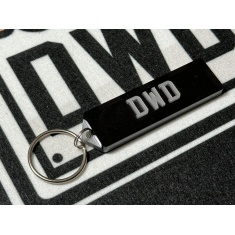 Large Number Plate Key Ring