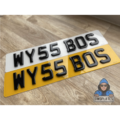 WY55 BOS – Personalised Private Registration Plate – Cherished Registration Private Number Plate – DVLA Private Vehicle Registration
