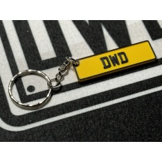 Mini Personalised Number Plate Key Ring