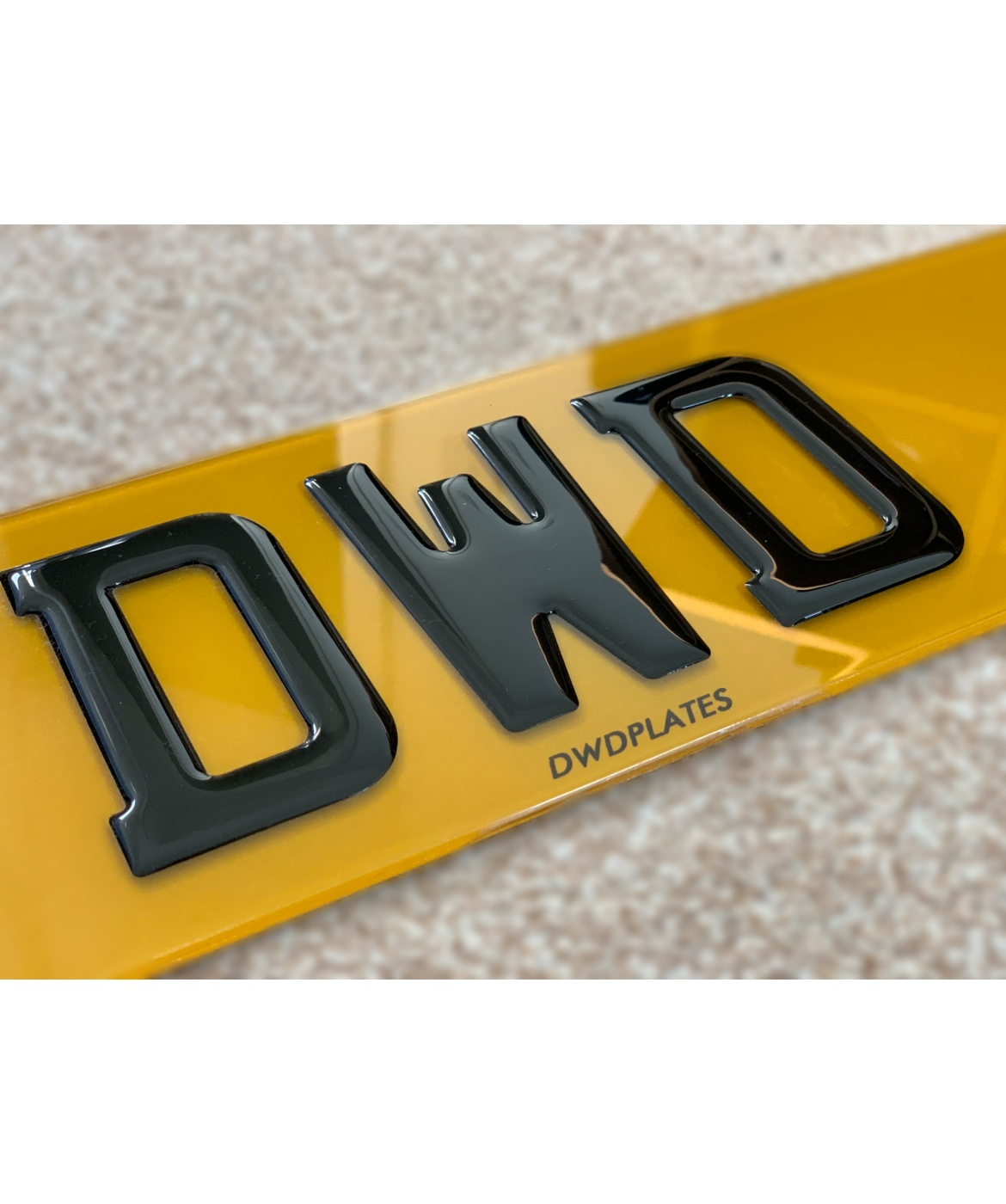 3D Gel Pair Of Full Size Custom Number Plates