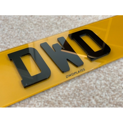 4D 3MM Short Number Plates 5 Digit Private Plates